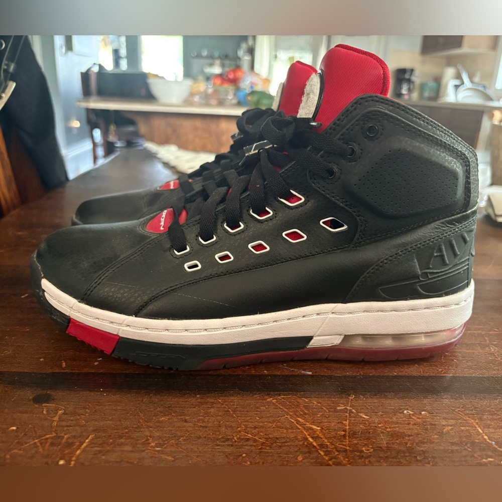 Jordan Black and Red Men's Sneakers